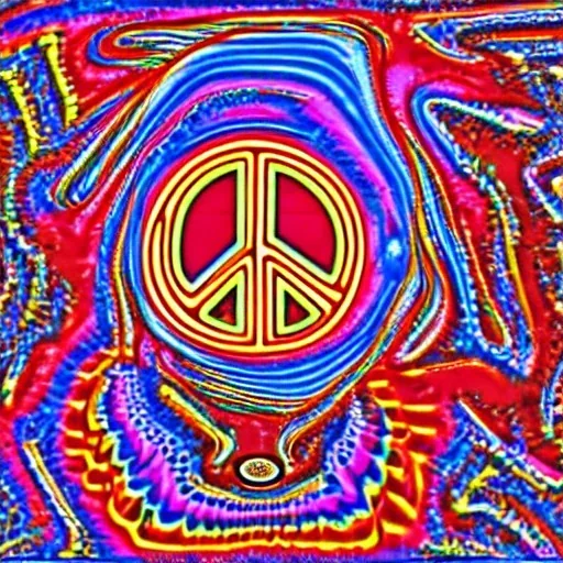 PEACE electric guitar PEACE psychedelic hippie trippy acid LSD PEACE GUITAR peacesign HIPPIE FLAG JIMI HENDRIX