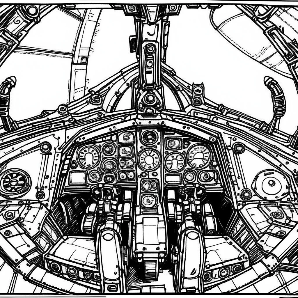 Fighter jet interior