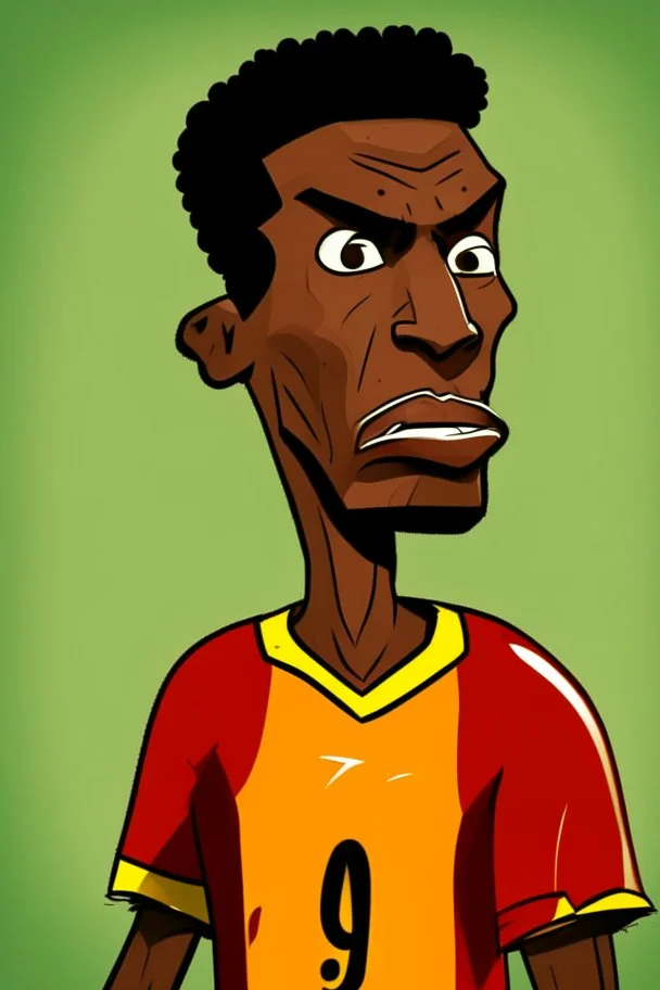 Vincent Abu Bakr Footballer cartoon 2d