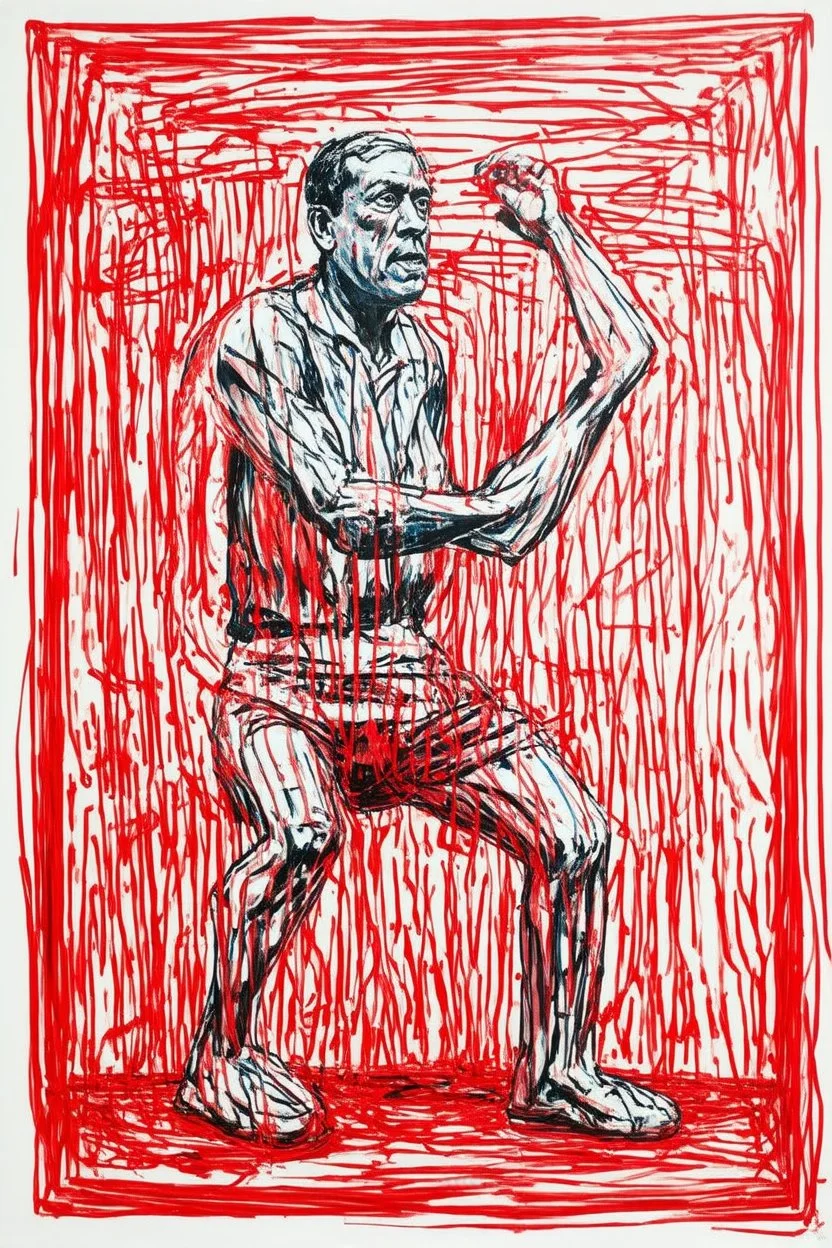 victimhood Olympics; a surrealistic interpretation of Philip Guston