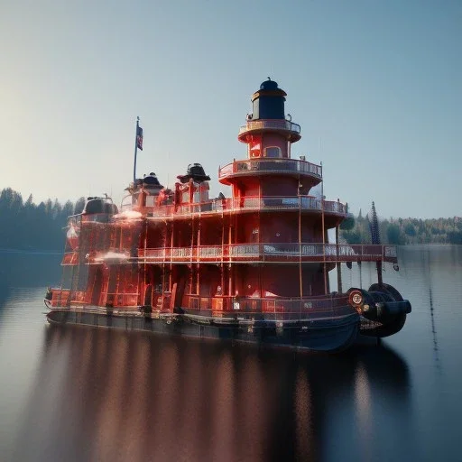 Sternwheeler steamboat