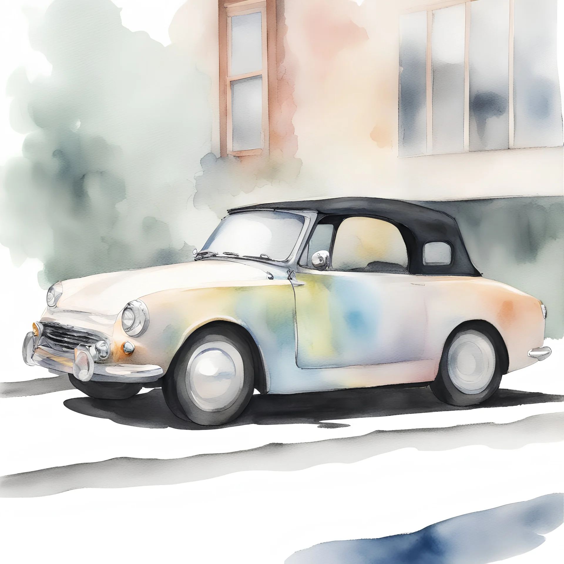 style-watercolour, latex tech-20, car