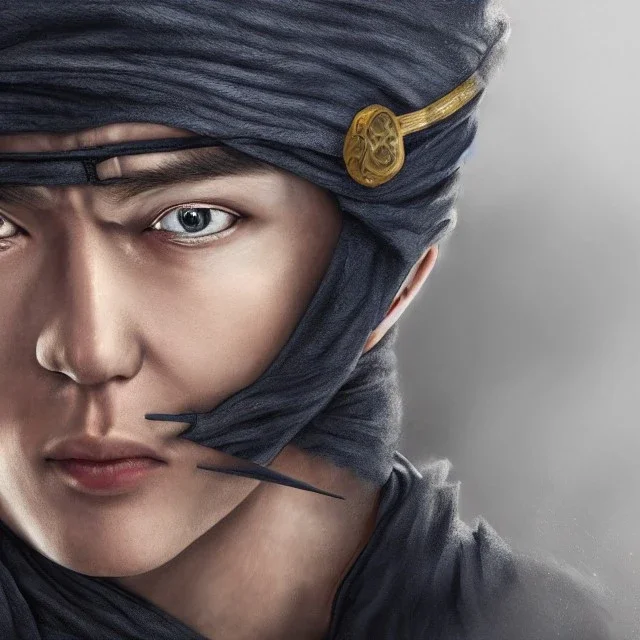 8k 4d photo realistic Highly detailed portrait of Ninja illustration