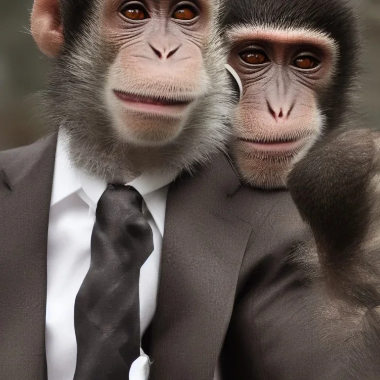 monkey in a suit