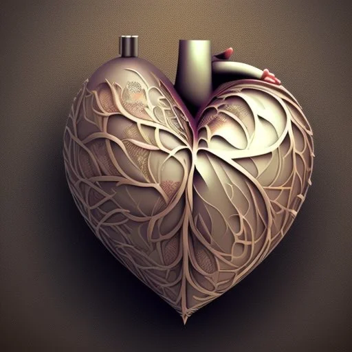 A beautiful design of a real heart