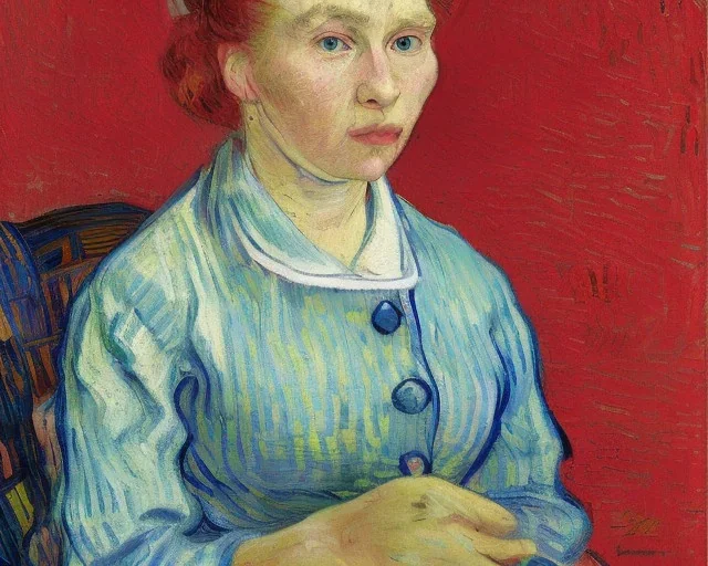 Portrait of a WoMan by Van Gogh