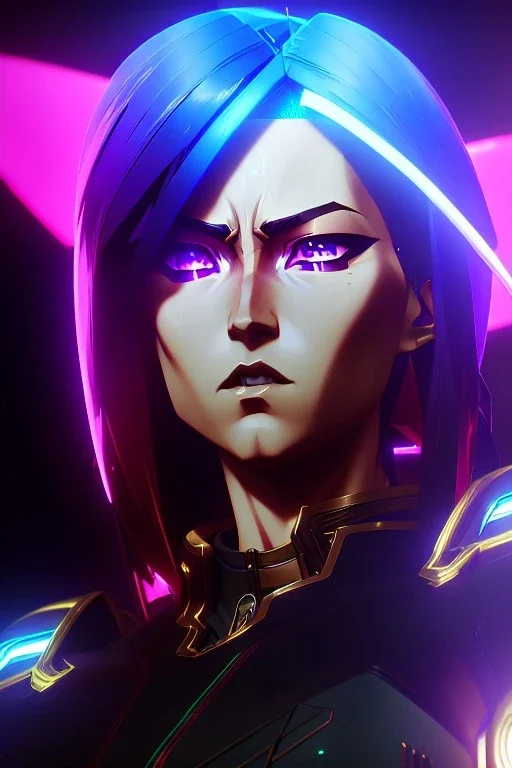 Futuristic manga cyborg, portrait from waist up, intricate eyeliner, vibrant eyeshadow, clear completion, soft lighting, 4k resolution, intricate details, insanely detailed, colorful cityscape background, masterpiece, expert, cinematic smooth, retroanime style, realistic details, no helmet, pastel hair color