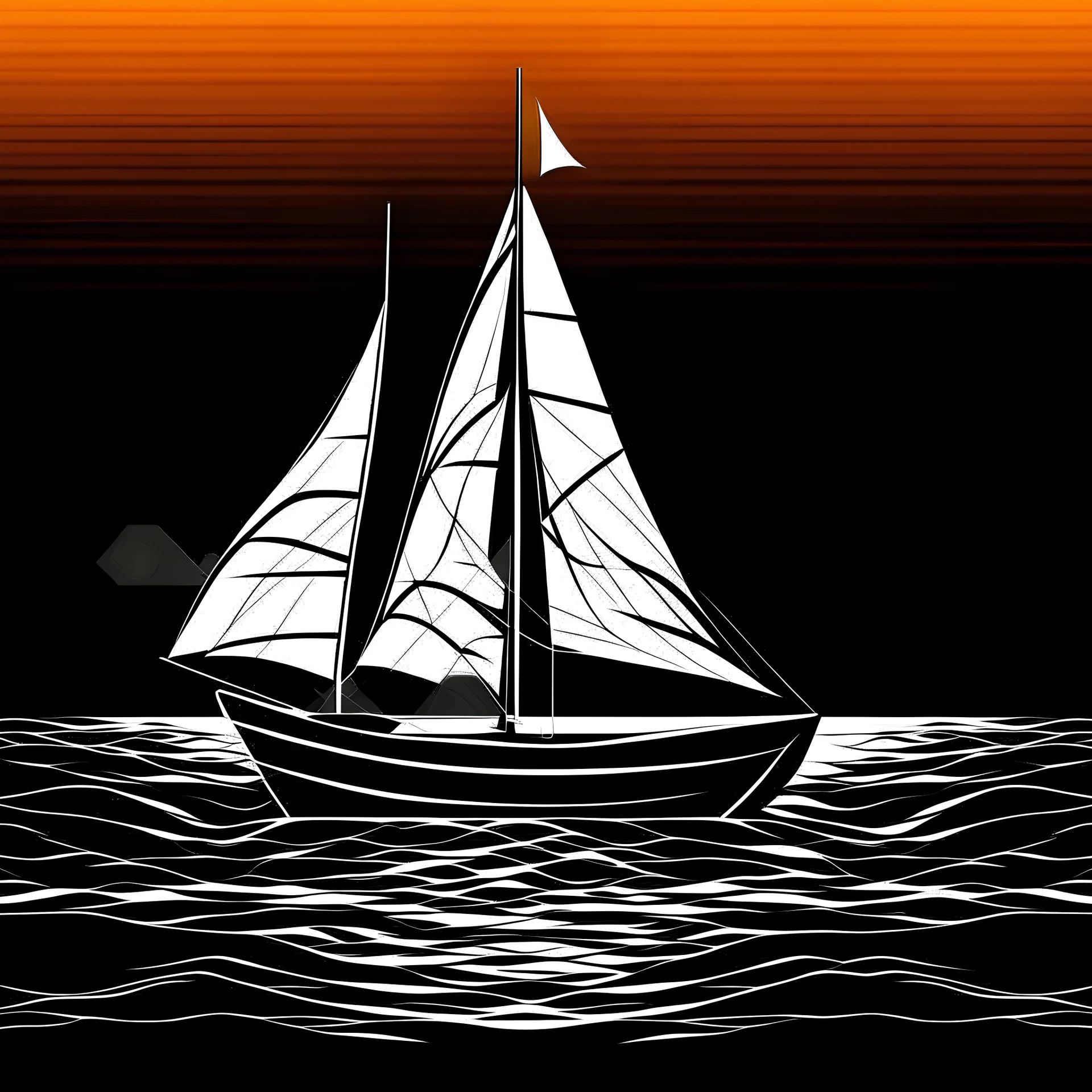 "Imagine a mosaic of vivid colors adorning a sleek sailboat, each hue reflecting the kaleidoscope of emotions felt under the vast expanse of the sky. Set against the backdrop of a tranquil beach, the sailboat glides gracefully, its silhouette a silhouette of elegance against the golden sands. Let the vibrant sails catch the wind, billowing with energy and vitality, while the gentle waves whisper tales of distant shores. Invite the viewer to immerse themselves in the symphony of colors and textur