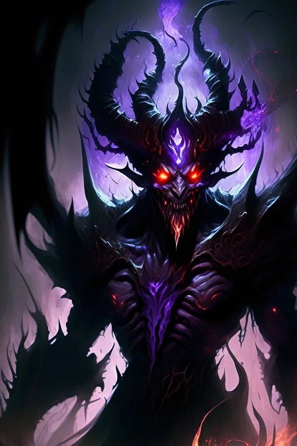 demon monster abyssal dark mage possessed by many souls