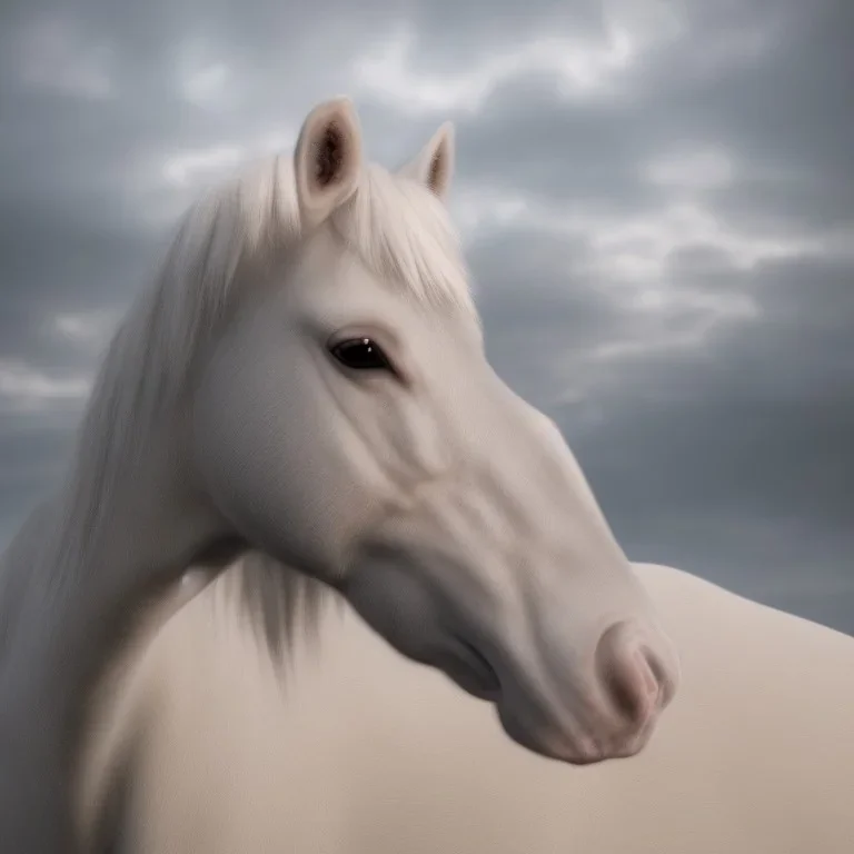 Jesus Christ, white horse, clouds