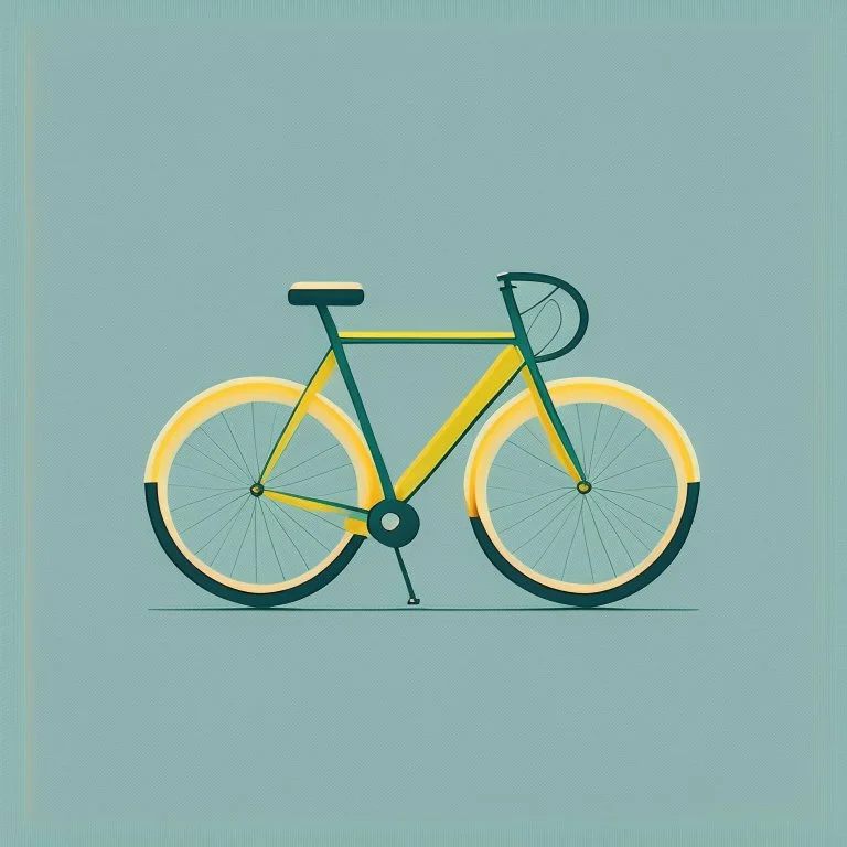 minimalistic bicycle illustration