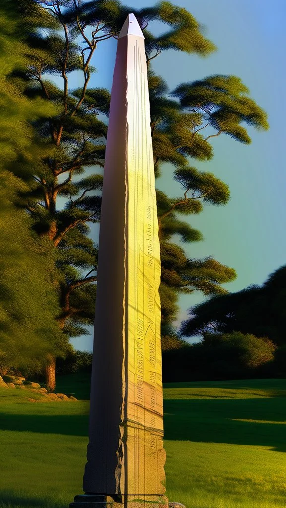 The majestic stone obelisk