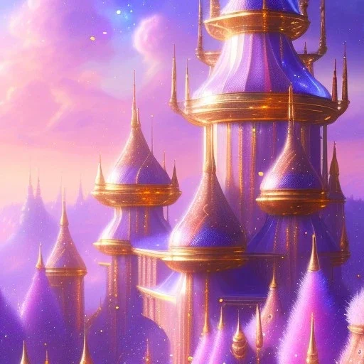 landscape, city of the elves, beautiful single woman,rose, gold, very blue sky, crystal domes, glistening oiled shiny, intricate, Exquisite details and textures, highly detailed, digital painting, artstation, concept art, sharp focus, nature background, illustration, 8k, by stability ai, nvidia