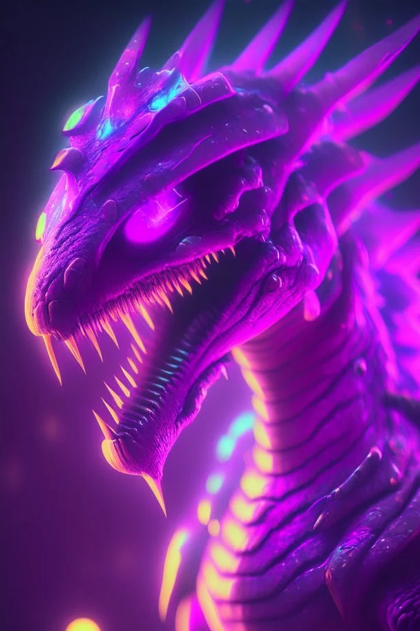 Rainbow dinosaur humanoid alien,GLOWING, PURPLE, pink, 4K, 8K, CINEMATIC