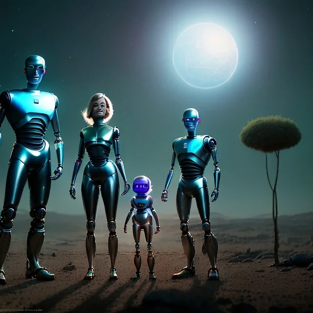 Ultra Realistic home family portrait. father. mother. daughter. alien pet. assistant robot. retro futuristic scene, barbarella style. smile, happy. highly detailed, concept art, unreal engine 5, ray tracing, RTX, lumen lighting, ultra detail, volumetric lighting, 3d, finely drawn, high definition, high resolution.