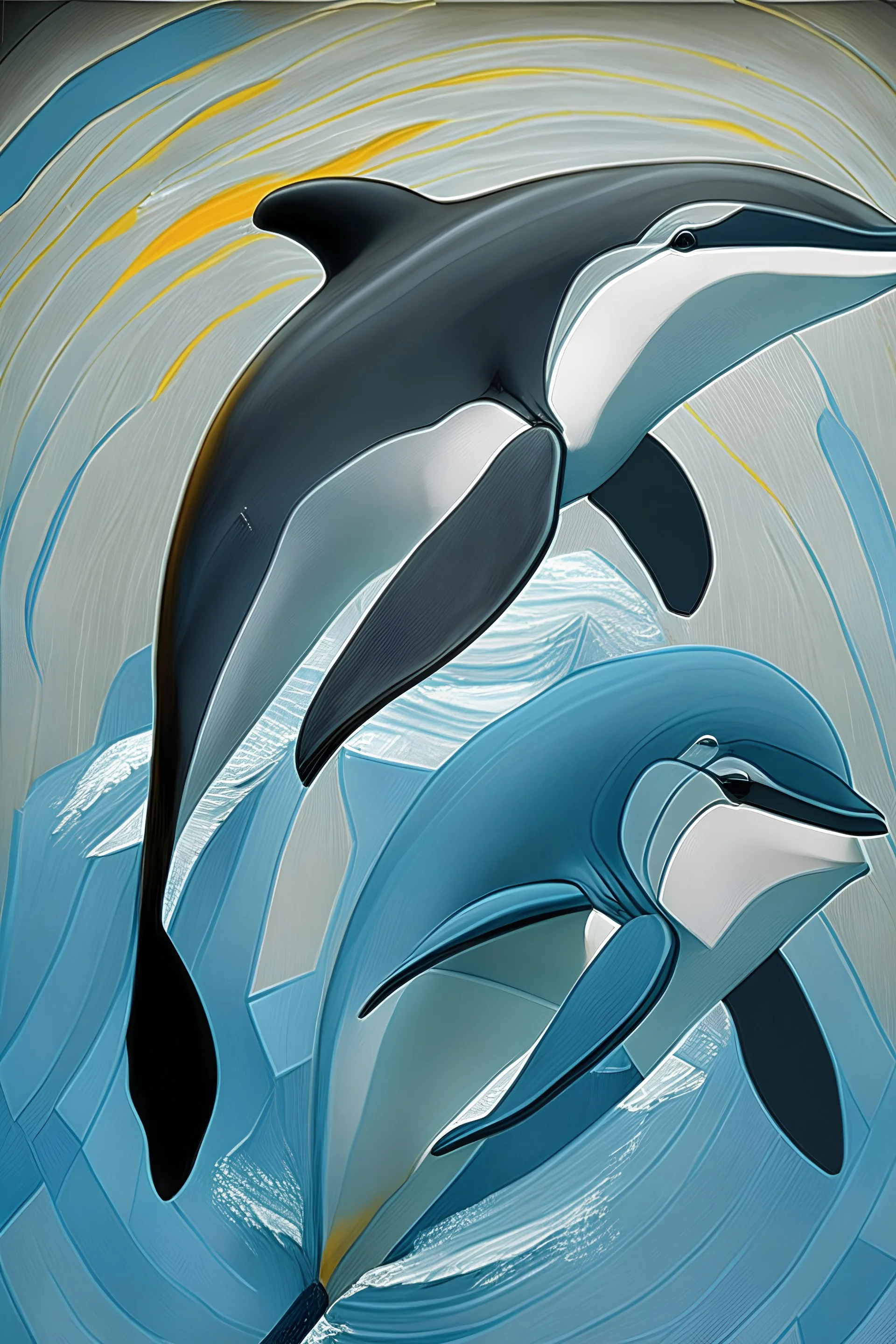 dolphins and penguins picasso