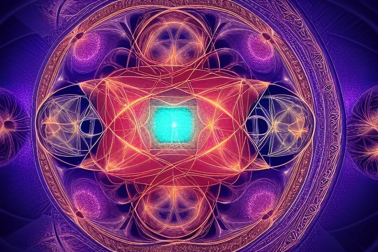 meditation, third eye, universe, fourth dimension, fractal, realistic, 8k, high quality, extreme detail, symmetrical, chakra, human