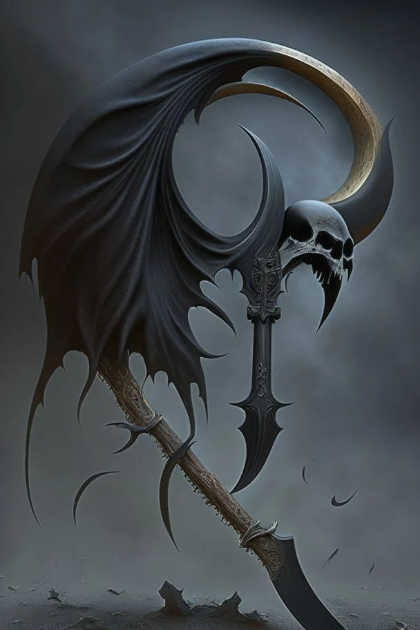 black big scythe