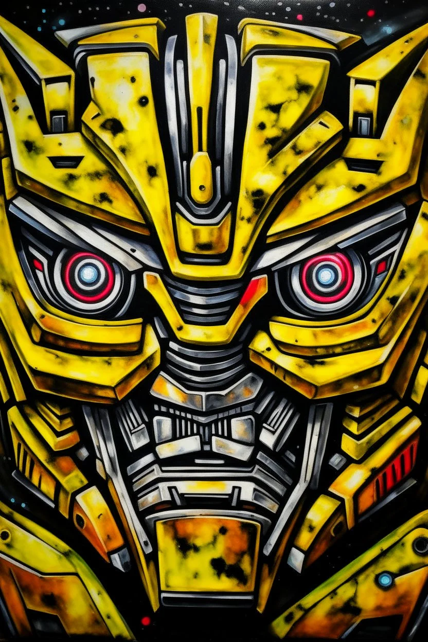 Transformer face portrait painting.