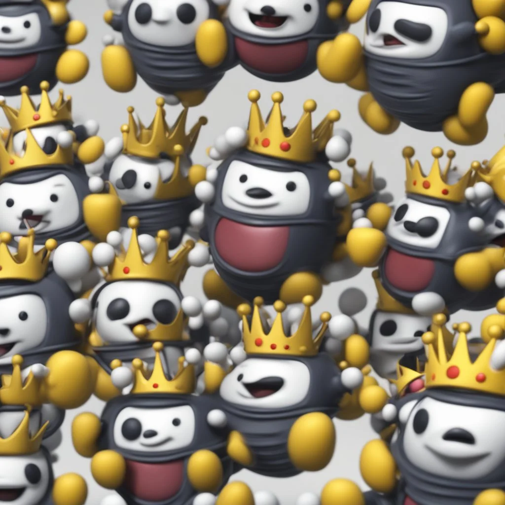 King cyber cheerful 3D cute