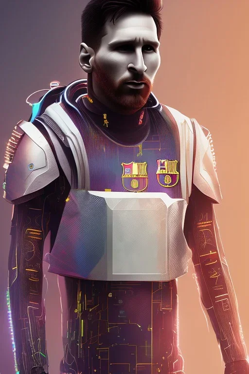 lionel Messi style cyberpunk