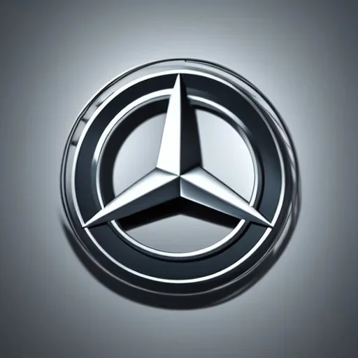 mercedes brand logo futuristic robot