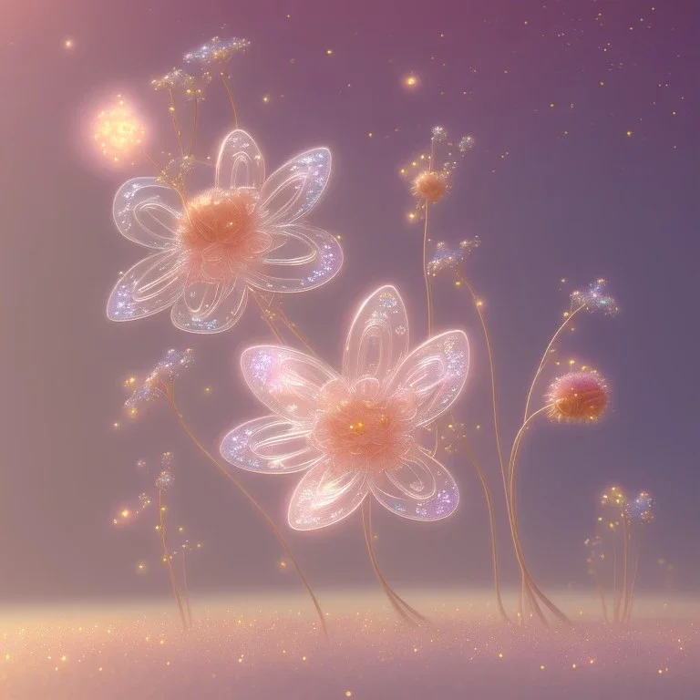 subtle transparent fairy flower in a galactic ambiance, delicate colors, in the foreground, full of details, smooth，soft light atmosphere, light effect，vaporwave colorful, concept art, smooth, extremely sharp detail, finely tuned detail, ultra high definition, 8 k, unreal engine 5, ultra sharp focus