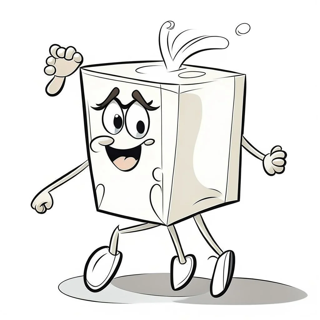 dancing milk carton cartoon