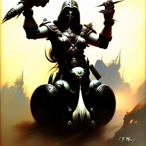 Death Dealer by Frank Frazetta style