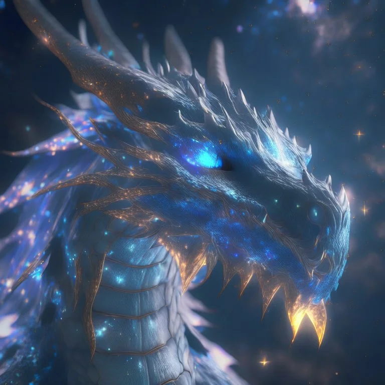 etheral dragon, galactic, cosmos, unreal engine 5, 8k resolution, photorealistic, ultra detailed