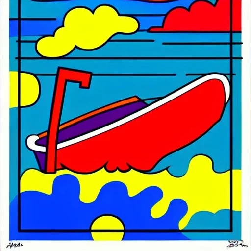 boat pop art