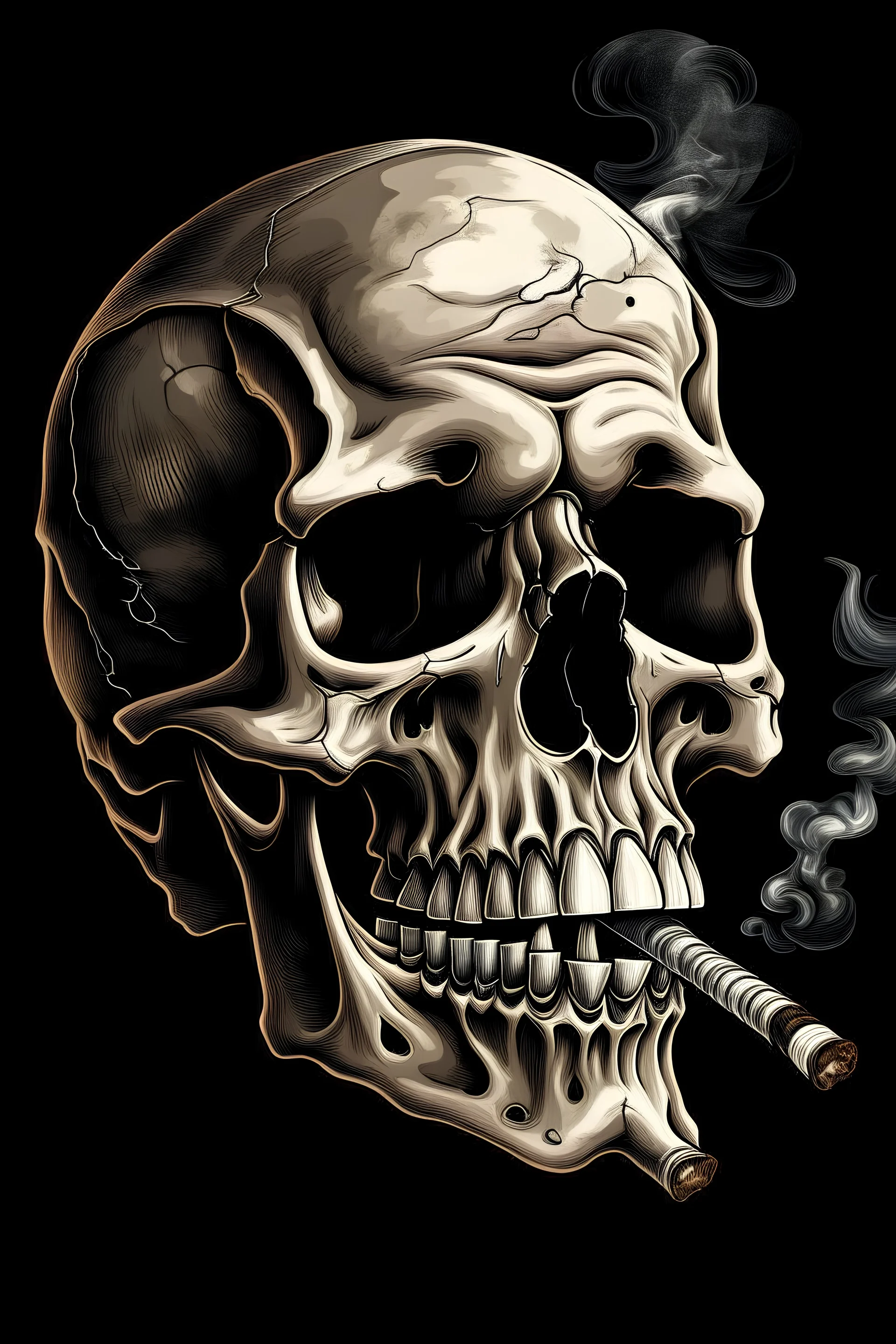 Skull Smoking