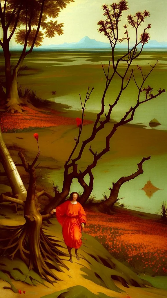 Why do you, not sparing yourself, The life of plants is now hidden In these red flowers and strange stumps of branches, Well, what happened to you, What happened to your soul? How dare you let this beauty, Your precious soul, Go, so that she would wander the world, Bruegel painting style