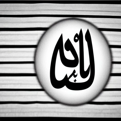 Allah black and white