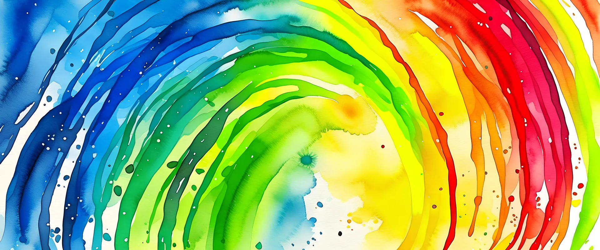 Rainbow watercolor