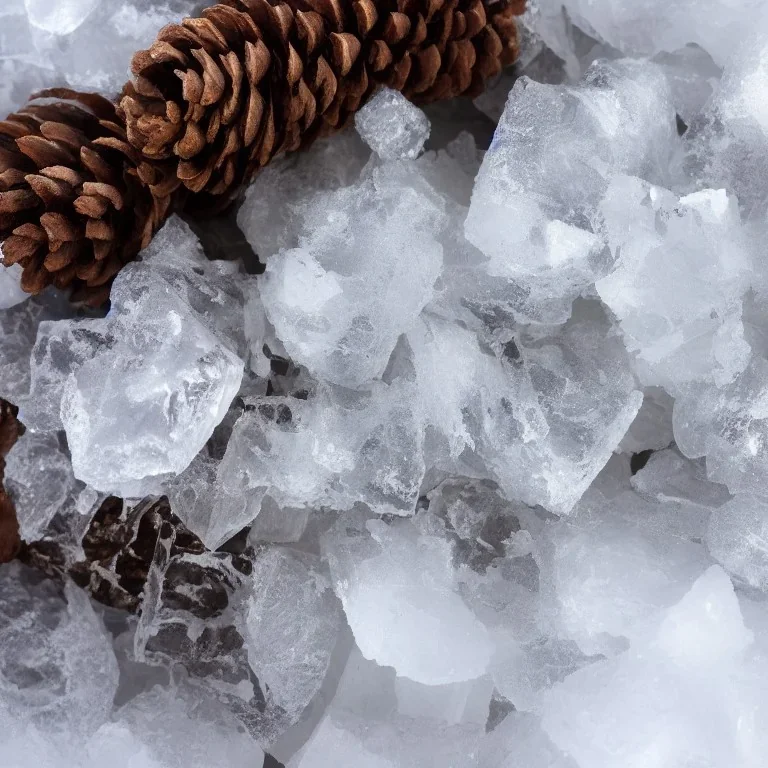 ice, crystals, winter, bells