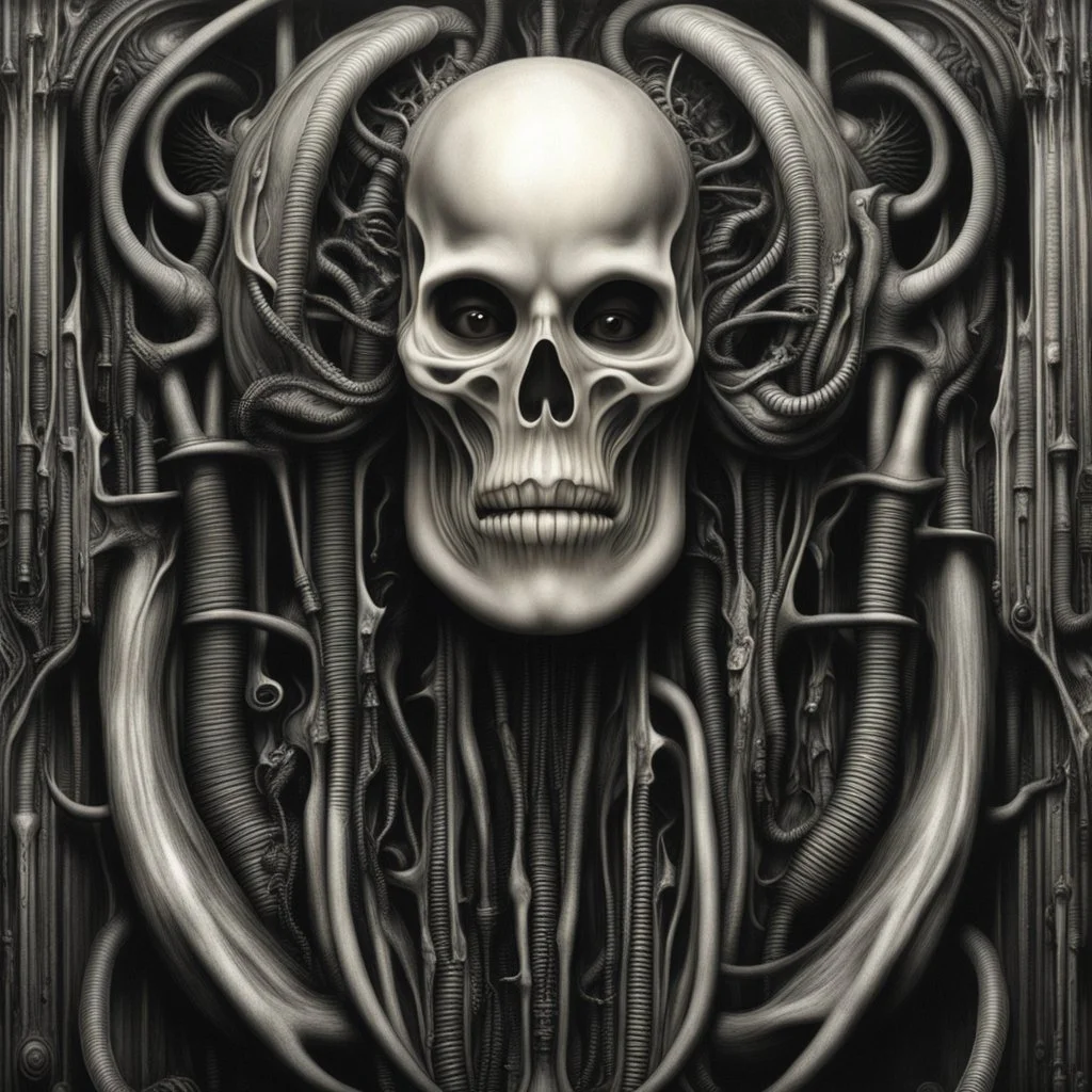 Biomechanicals is a term coined by the artist HR Giger to describe his unique style of combining organic and mechanical elements in his artwork. Giger's biomechanical creations often feature elements such as distorted human figures, skeletal structures, and industrial machinery fused together in eerie and disturbing ways. His artwork has been highly influential in the science fiction and horror genres, and has been featured in films such as Alien and Poltergeist II. Giger's biomechanicals are ch