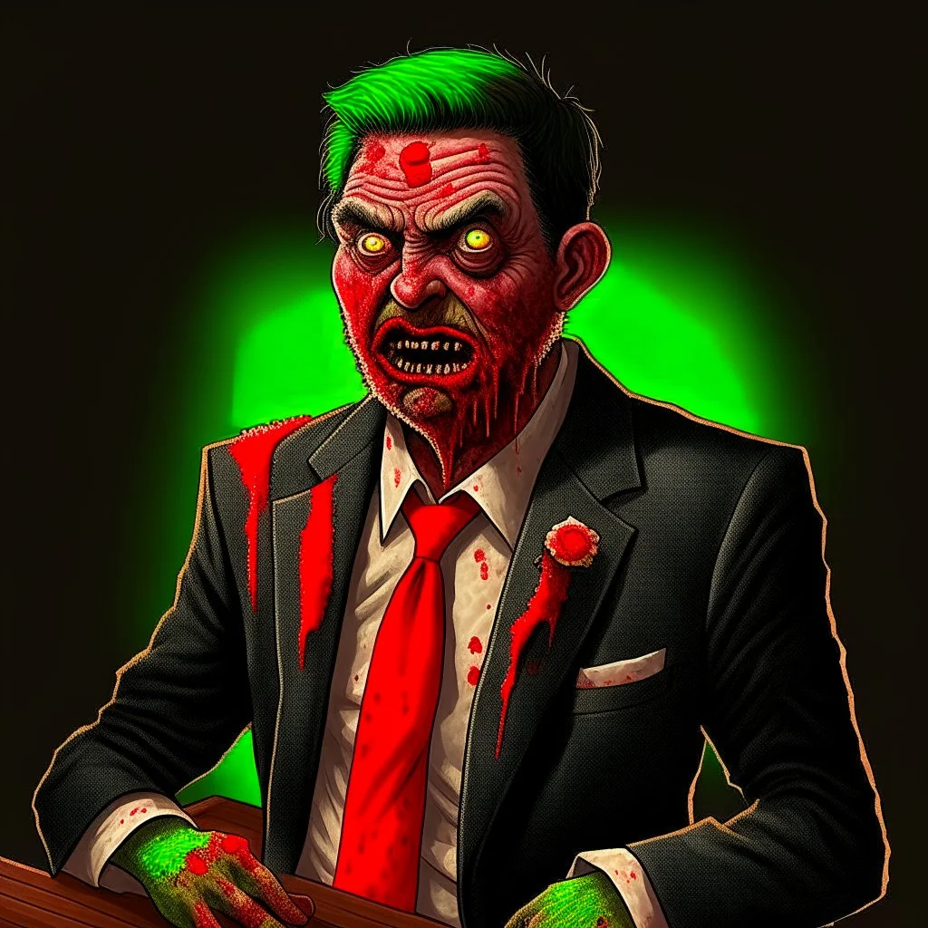 zombie lawyer digital art