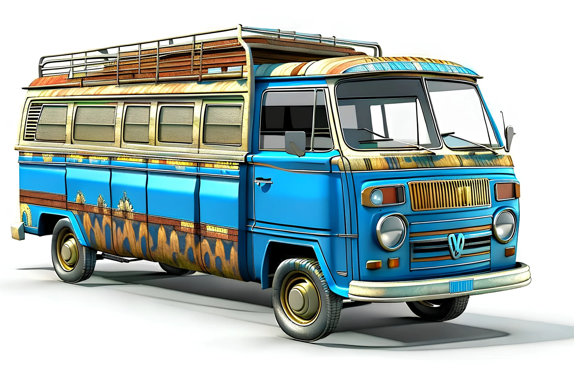 backland retro van only no background needed