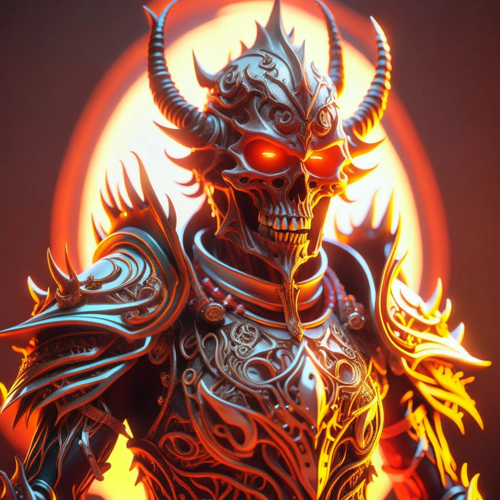 stylized hell knight with ornaments, epic, fantasy, intricate, hyper detailed, artstation, concept art, smooth, sharp focus, ray tracing, vibrant, photorealistic, textured, centered, 4k