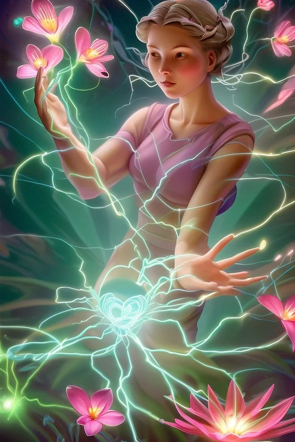 In a moment of profound connection, Agatha grasped the powers tightly in her hand, feeling their energy hum and dance against her palm. With a determined yet gentle motion, she released them into the air, allowing the vibrant flowers to take flight, carried by an invisible current toward the chaotic heart that beat before her.