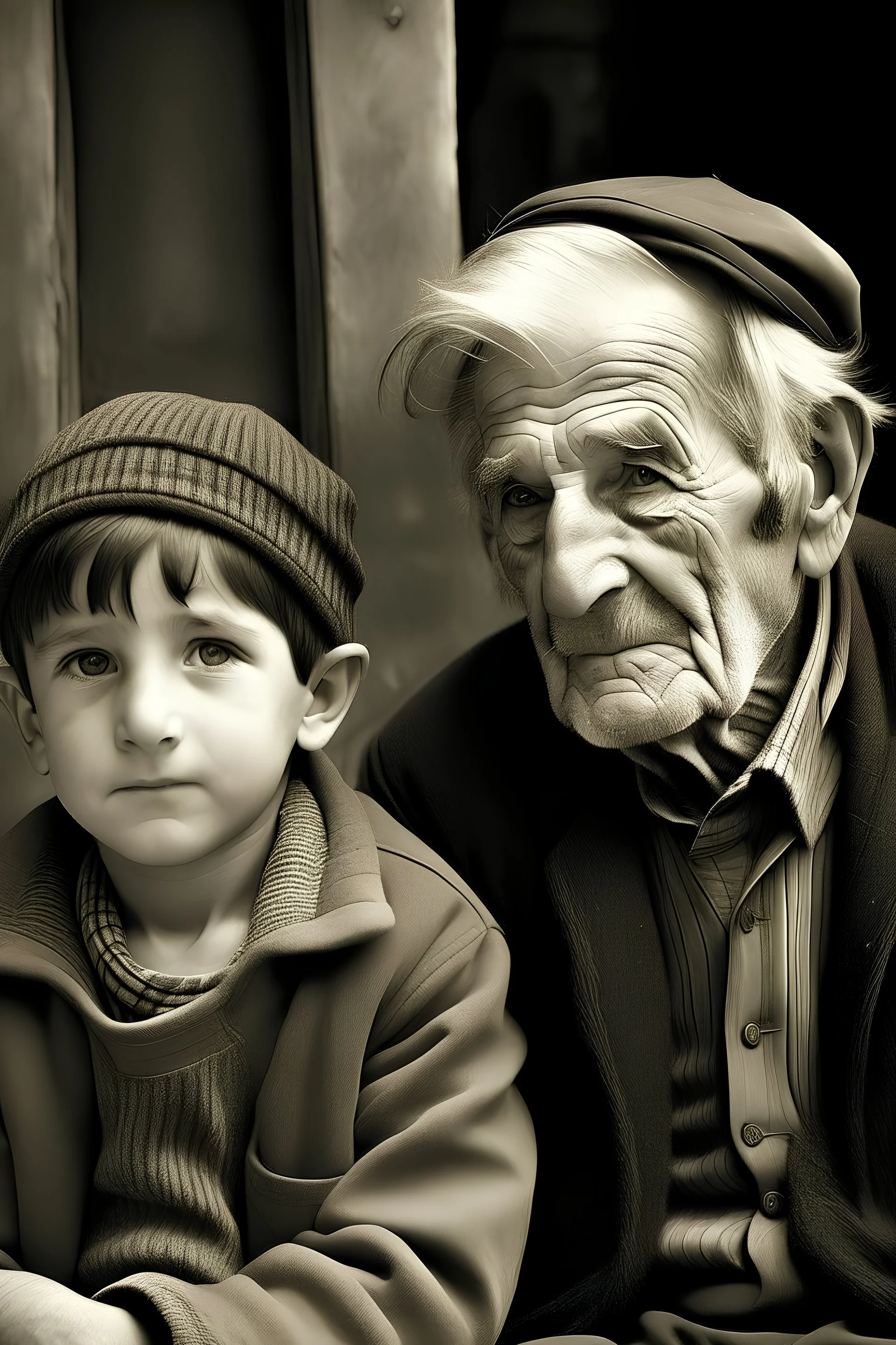 young and old