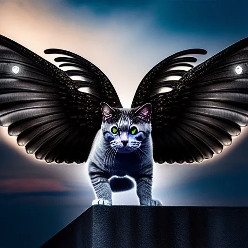 Ultra detailed fullbody Portrait in oil on canvas of stone cat vampire Gargoyle with wings on rooftop,intense stare,extremely detailed digital painting, extremely detailed face,crystal clear Big glowing eyes, mystical colors ,perfectly centered image, perfect composition, rim light, beautiful lighting,masterpiece,8k, stunning scene, raytracing, anatomically correct, in the style of robert e howard and Ken Kelley and Ohrai Noriyoshi and Simon Bisley and tomzj1