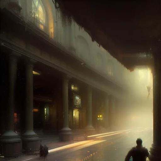 turin by Jeremy mann, point perspective,intricate detail,