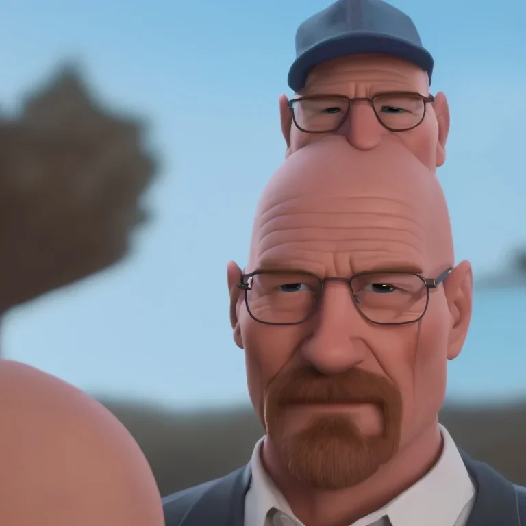 Walter white 8k realistic face with a fedora