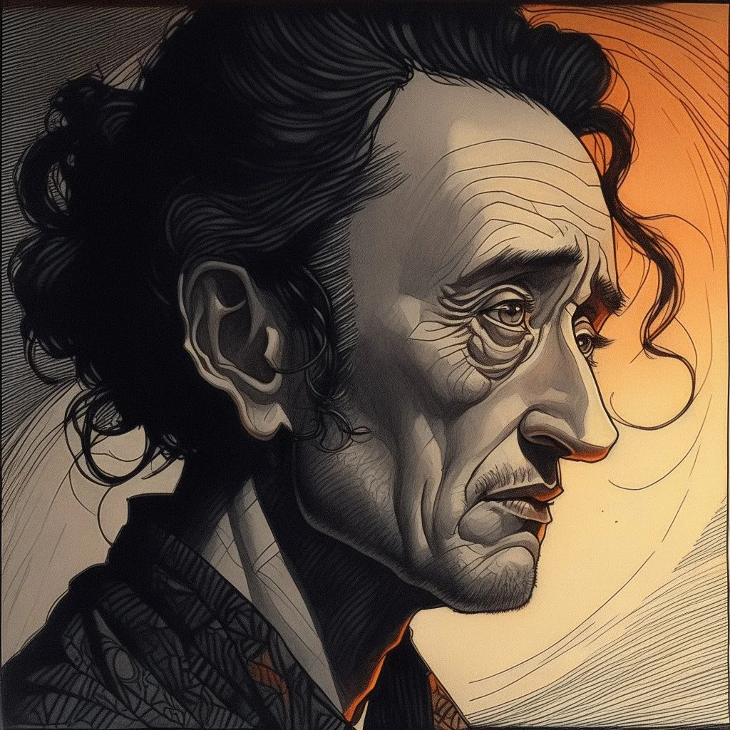 a fluidity that is freeing beyond description; Wassily Kandinsky and Charlie Bowater , Golden Hour; Iridescent; Controversial; Supremely Detailed; Stupendous