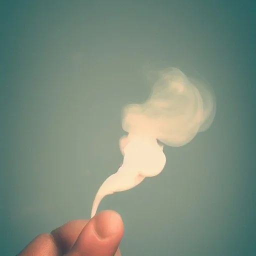 tiny delicate smoke and steam, polaroid, album cover, beautiful composition, smoke effect, steam effect, pastel colors, plain solid color, highly intricate, extremely ornate, highly detailed, photorealistic, chiaroscuro, aesthetic layout, monochrome pantone, minimalist photography, hyper realistic, octane render, minimalist art