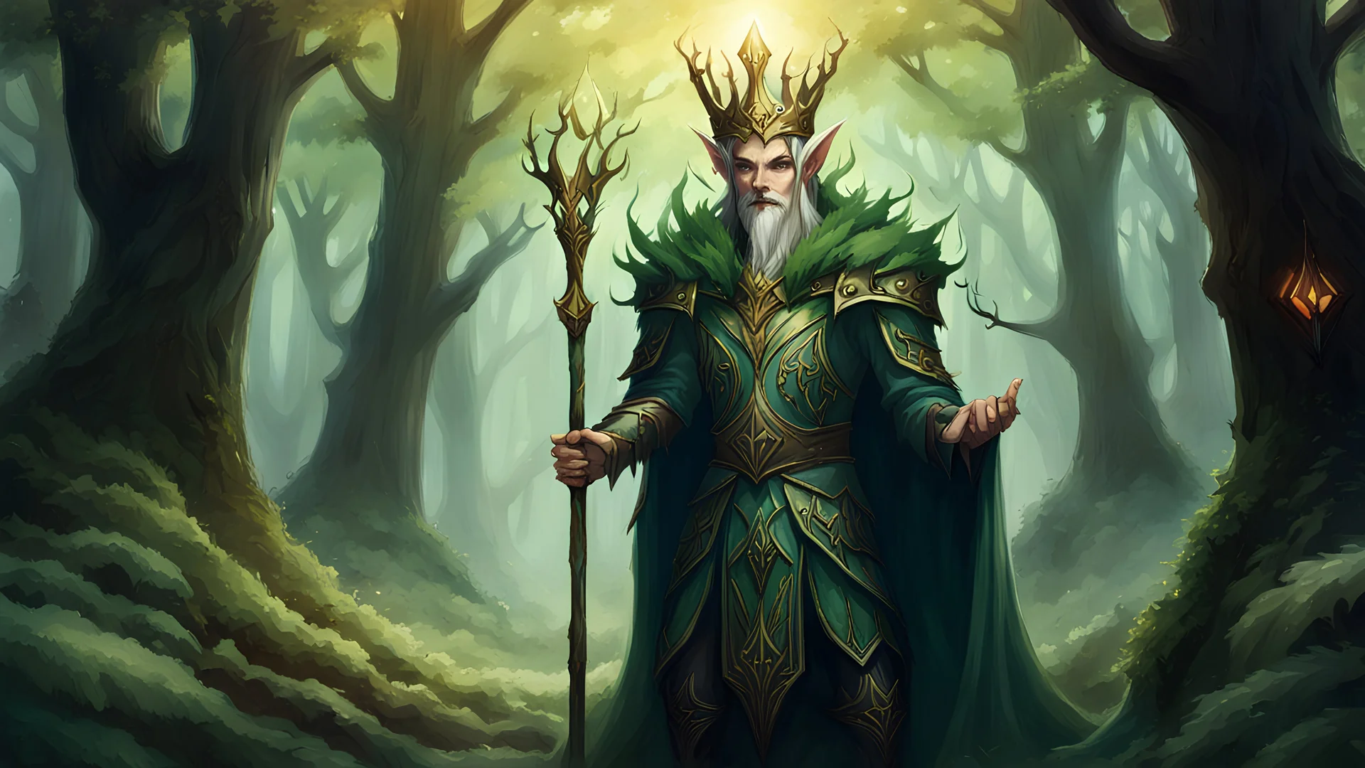 elf king in the forest