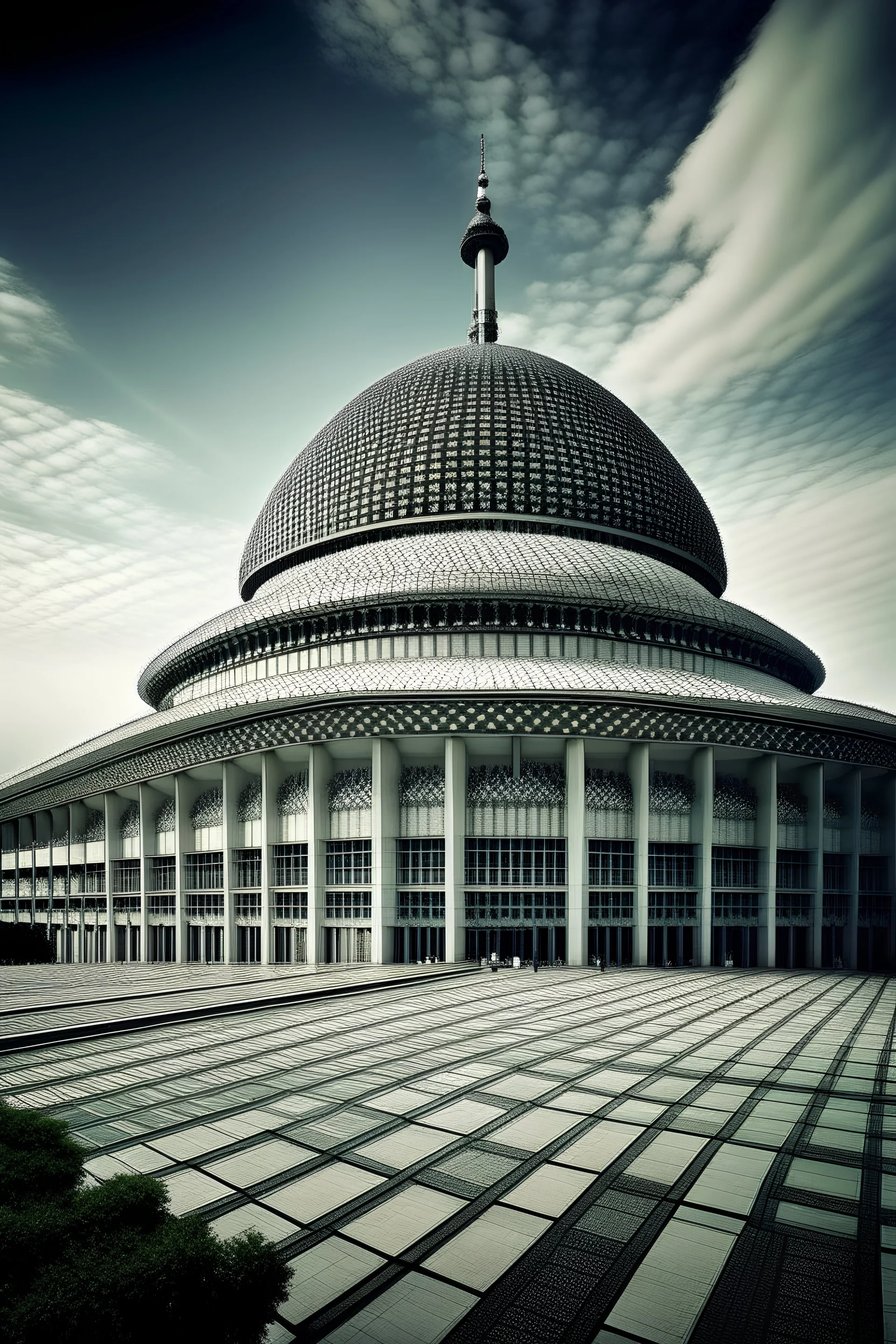 gambar masjid istiqlal, future Hi tech