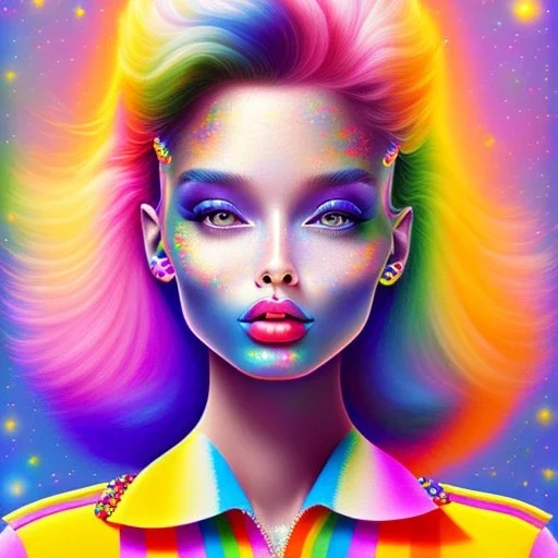 Lisa Frank girl, cute, beautiful